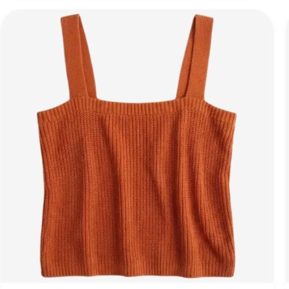 Sugar Moon Burnt Orange Knit Cropped Tank Top S/M